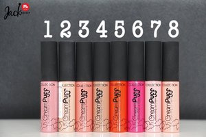 I'm having a giveaway of these gorgeous CreamPuff matte lip creams. There are eight beautiful colours and there will be 2 lucky winners!! Enter now (its always worth a try!) below:
1. Like this.
2. Comment below the number of the colour you would like to win.
3. The winners will be contacted through their profile.
4. You can also enter by taking a screenshot and reposting this on Instagram. Use the hashtag #BigBeautyLipComp or #BBLC

Good luck!! I will announce the winners and contact them next week on the 27th April 2016!!