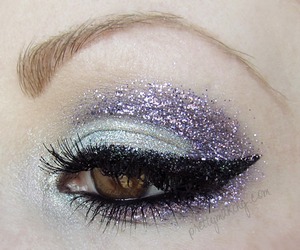 I was playing around with some of my Lit Cosmetics glitters for fun. You can read my blog post about this here: http://prettymaking.blogspot.com/2012/07/eotdfotd-glitter-bomb.html