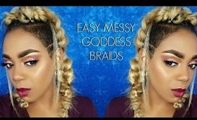 EASY MESSY GODDESS BRAIDS