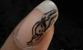 The Mystical Girl-EASY Nail Art-Beginners nail designs-short nails- nail art tutorial-nail design