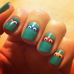 #ninjaturtles #essie #butterlondon #nailswag #manicure #awesome 