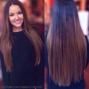 Bellami extensions in ash brown! Use code "beautybox" for a discount :) 