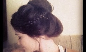 Lazy 'in a rush' Updo Hairstyle