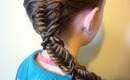 Side Braid, Twist Wrapped Fishtail Hairstyle