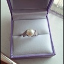 My beautiful white gold engagement ring! ♡♡♡