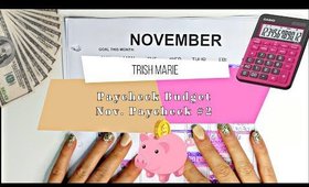 Paycheck to Paycheck Budget//Nov. Paycheck #2