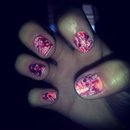 Splashed nail art