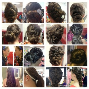 Many different styles can be used with thick curly hair.

