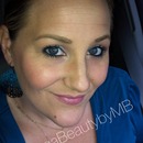 Simple blue eye liner and nude lip 