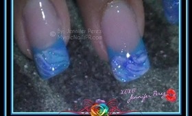 Acrylic Water Sculpted 3D Embedded Nail Art  :::... Jennifer Perez of Mystic Nails ☆