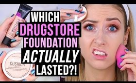 TESTING NEW DRUGSTORE FOUNDATIONS || L'Oreal Total Cover vs. Maybelline Dream Cushion?!