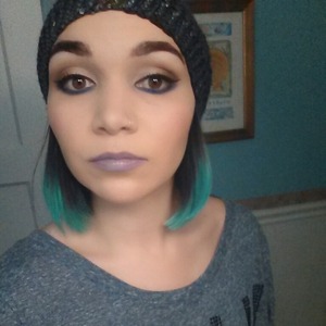 I used the Naked Palette, Sugar Pill, and Lime Crime in this look!