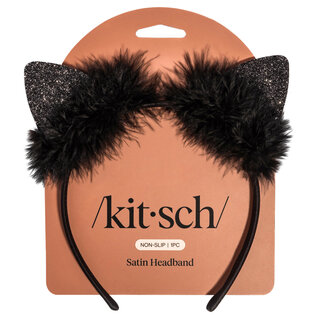 Kitsch Satin Cat Ears Headband