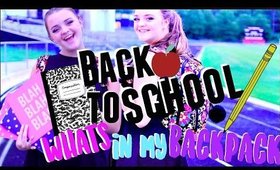 Back to school: WHAT'S IN MY BACKPACK & emergency kit♡