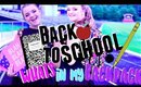 Back to school: WHAT'S IN MY BACKPACK & emergency kit♡