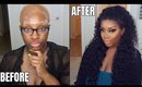 Hair Transformation | Bald Cap → Half Up/Half Down (Ali Pearl Hair) | Makeupd0ll