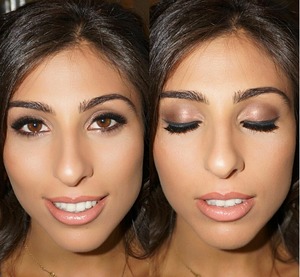 Makeup I did on my favorite client for another wedding she went to during the same weekend. This time I went for a softer look and once again she looks gorgeous! 