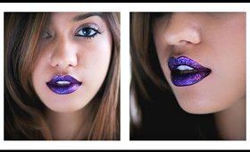 DIY GLITTER LIPS