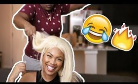 GIRLFRIEND STYLES MY HAIR CHALLENGE!!!!!!