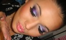 Purple Glittery Smokey Eye