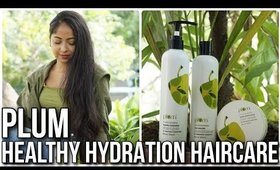 PLUM GOODNESS HAIRCARE REVIEW | Olive & Macadamia Healthy Hydration Range | Stacey Castanha