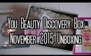 You Beauty Discovery Box - November 2015 Unboxing