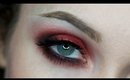Khloe Kardashian Inspired Intense Red Smokey Eye