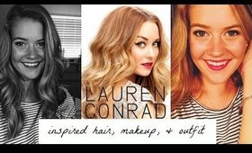 Lauren Conrad Inspired Hair Makeup & Fashion Look