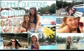 Summer Questions Feat. Jasmine and OOTD!