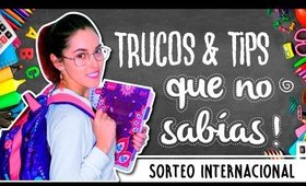 School hacks que no sabías + SORTEO INTERNACIONAL | Kika nieto