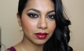 Christmas Party Makeup - Smokey Eyes & Berry Lips