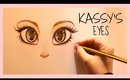 ❤ How to Draw Kassy's Eyes | My Manga Protagonist  ❤