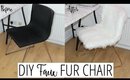 DIY FUR CHAIR - Cheap to Chic! | Ikea Hacks Ep  3