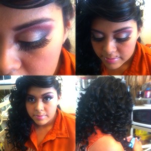 Hair and makeup by me. 