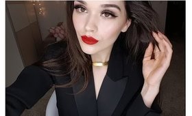 Get Ready With Me | Bright Red Lips