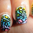Rainbow Leopard Nails!