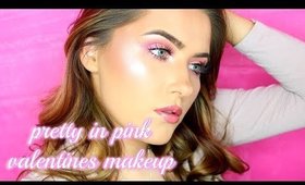 Pretty In Pink Valentines Makeup Tutorial 💕 | shivonmakeupbiz