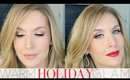 Warm Holiday Makeup Tutorial | FIRE & ICE Collab w/ Risadoesmakeup | Holiday Glam