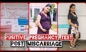 Finding out I am Pregnant After Miscarriage | Positive Pregnancy Test At Home  |SuperPrincessjo