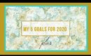 My 5 Goals for 2020