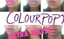 NEW Colourpop Ultra Matte Liquid Lipsticks | LIP SWATCHES + Mini Review