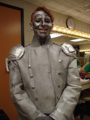 This is a makeup look I did for a local theatre group's production of "The Wizard of Oz". The character shown is the Tin Man.
