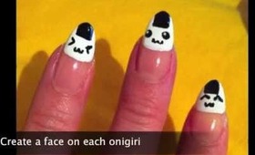 Kawaii Onigiri Nails