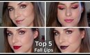 Top 5 Fall Drugstore Lip Picks | Bailey B.