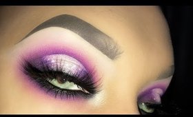 SEXY PURPLE SMOKEY HALO Makeup Tutorial