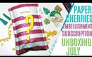Paper Crafting Subscription Box: Unboxing Paper Cherries Embellishment Subscription