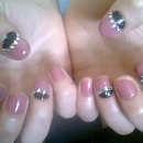 Nails Pink And Black 