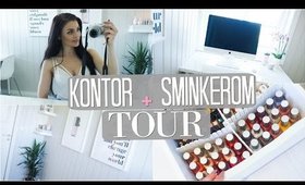 Sminke- og kontorrom tour! + Sminke kolleksjon