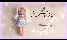 4 Elements - Air - Polymer clay Tutorial ❀ Doll Chibi