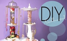 DIY Make a Necklace and Jewelry Display Spinning Stand How To